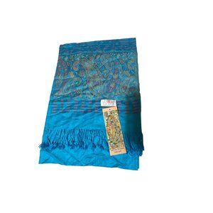 Luxurious Cashmere Jerusalem Scarf/Shawl  28x75 Inches‎ NWT
